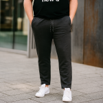 KAM Active Performance Marl Jog Pants CHARCOAL