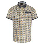 KAM All Over Skull Print Polo WHITE KBS5524