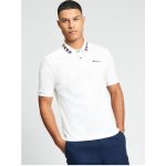 XXL - 5XL in stock BEN SHERMAN Short Sleeve Polo with Collar Interest WHITE