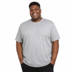 Espionage Big Mans Cotton Tee Silver Grey T015