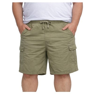 KAM Stretch Cotton Linen Shorts LAUREL OAK KBS3405