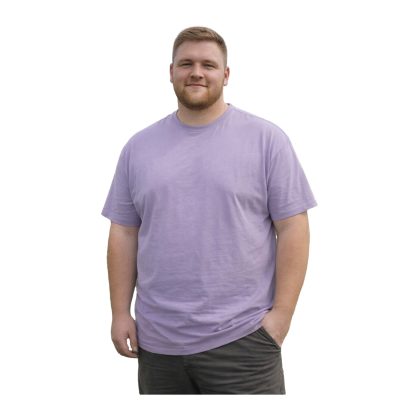 2XL to 8XL £13.99 Espionage Big Mans Cotton Tee Lavender T015