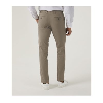 £49 stock in big sizes for men up to 64" waist SKOPES Cotton Chinos With Active Stretch Waist Antibes STONE -