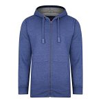 2XL - 8XL £35 KAM Mens Oversize Poly Cotton Fleece Hoodie KBS503H