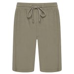 KAM Interlock Casual Shorts with Pin Pleat detail and Zipped Pocket KBS3321 OAK