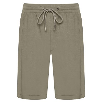 KAM Interlock Casual Shorts with Pin Pleat detail and Zipped Pocket KBS3321 OAK