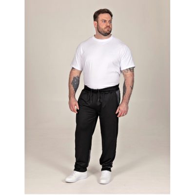 D555 Big Mens Dry Wear Tricot Elasticated Jogger Jogger with Contrast Colour Panels MAGNUS 412004 2XL to 8XL D555 Big Mens Dry Wear