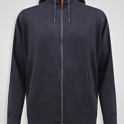 D555 Big Mens Navy Thru Zip Hoodie with Fine Stripe ERNEST 642001