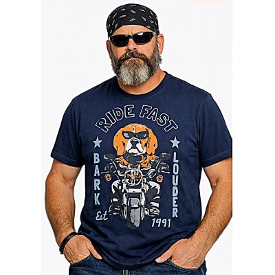 2 – 8XL KAM Ride Fast Dog Print Tee KBS57819