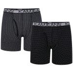 KAM Twin Pack Jersey Printed Boxers KBS810 is a 2-Pack of Printed Stretch Cotton boxer shorts designed big men in larger sizes 2XL 3XL 4XL 5XL 6XL 7XL 8XL