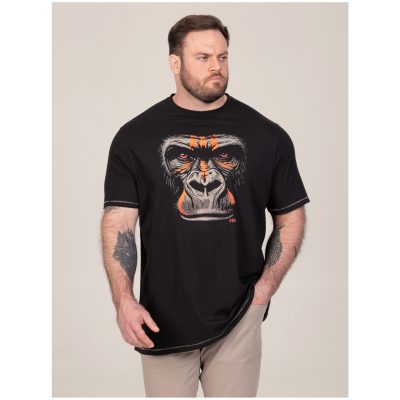 2XL to 8XL D555 PERKINS Gorilla With War Paint Printed Crew Neck T-Shirt WASHED BLACK 602006 – Make a bold statement with the D555 PERKINS Printed T-Shirt – a standout piece designed for everyday comfort with striking visual impact. Crafted from pure cotton, it delivers a soft, breathable feel ideal for all-day wear, while the gorilla with war paint graphic adds a powerful, eye-catching edge to your look. The crew neck design ensures a relaxed, easy fit, and the washed black finish provides a vintage-inspired tone that pairs effortlessly with casual outfits, with D555 – a brand by The Duke Clothing Co – known for quality craftsmanship and contemporary styling in extended size ranges. Big Sizes in stock to fit 2XL 3XL 4XL 5XL 6XL 7XL 8XL from best seller D555 menswear, fitting up to 72″ Chest. Bold, comfortable, and full of character – the D555 PERKINS T-Shirt brings standout style to your everyday wardrobe.