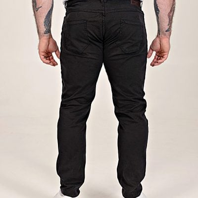HOME PAGE 14 D555 KELVIN Tapered Fit Stretch Twill Chino with Peach Finish BLACK 502005